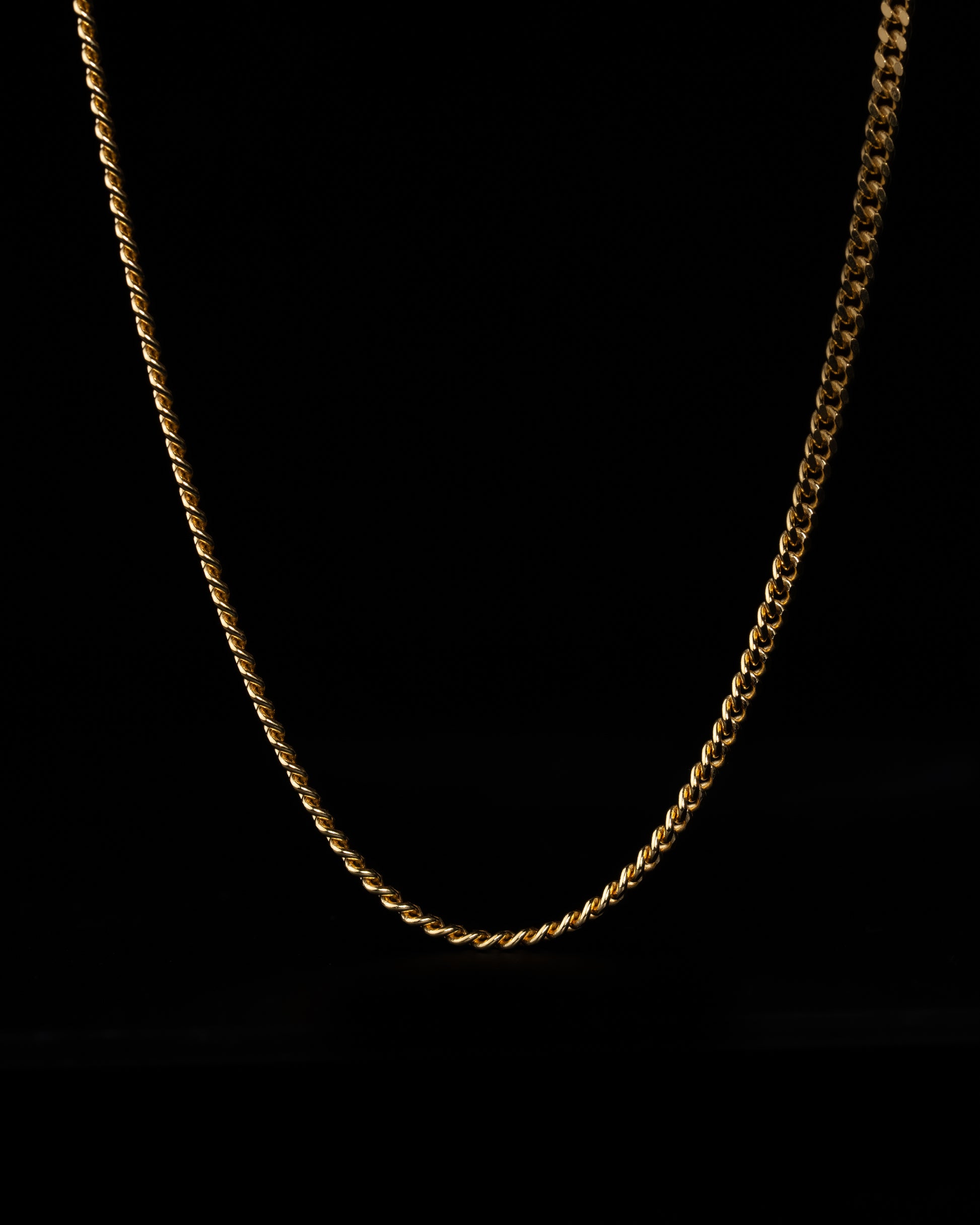 Pansarlänk Halsband 3mm - 18K Guld - Kejsar