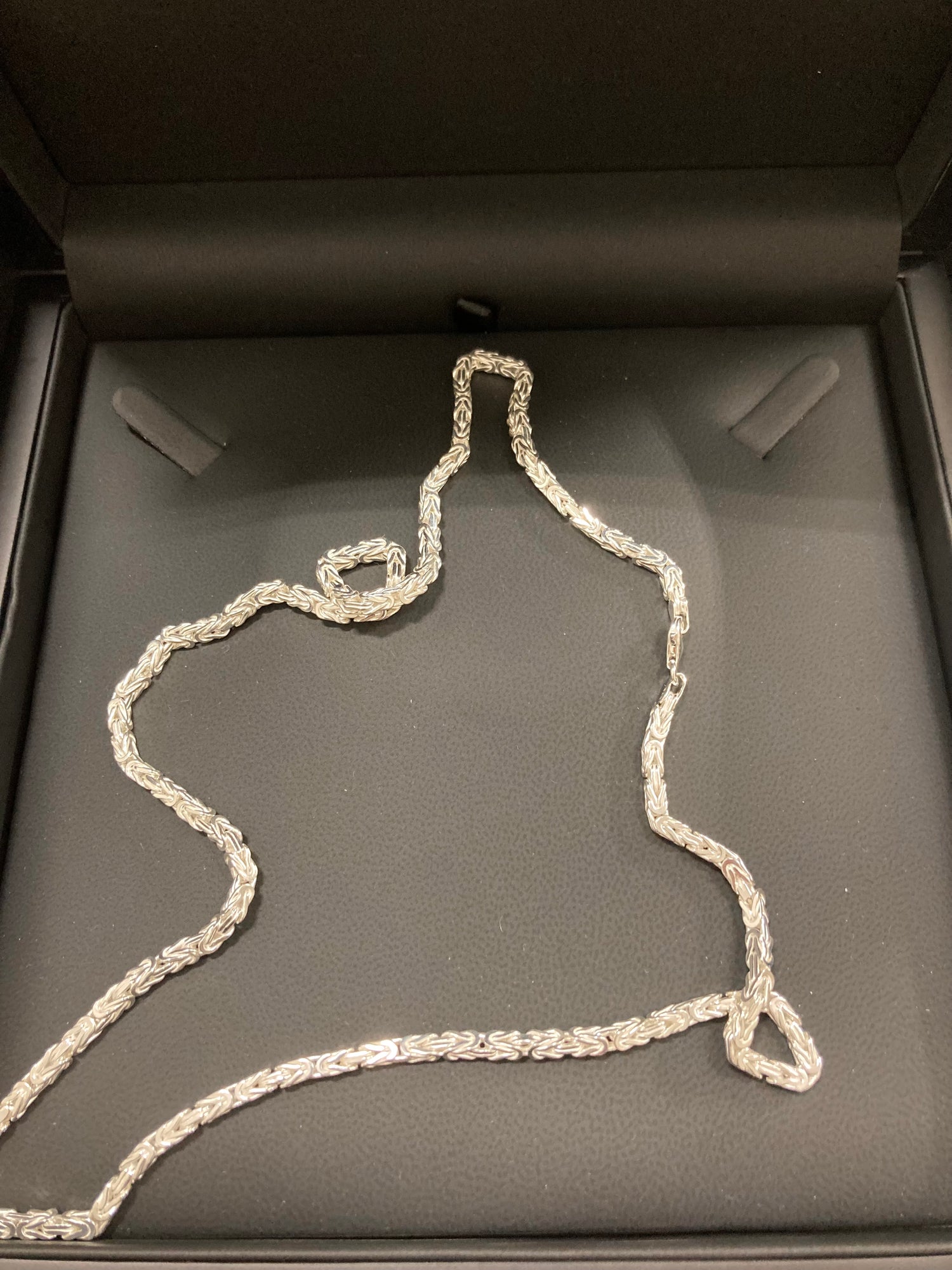 Kejsarlänk Halsband 3mm - 925 Silver - Kejsar