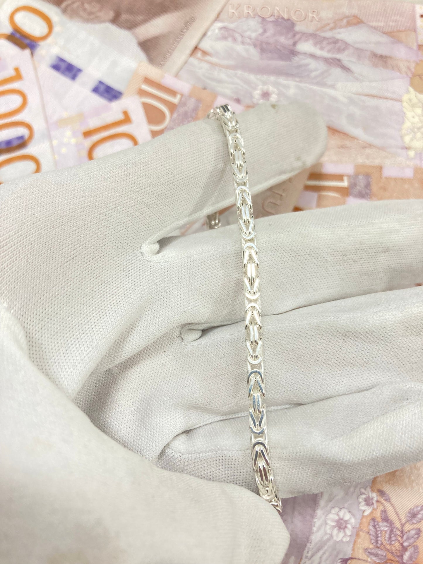 Kejsarlänk Halsband 3mm - 925 Silver - Kejsar